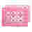 Image of India Ink Pink Medallion Border Placemats, Set of 2