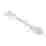 Image of Kitchen Inspire Silicone Two Sided Spoon Spatula, 32cm