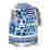 Image of Smeg Blu Mediterraneo Dolce & Gabbana Cordless Kettle, 1.7L