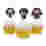 Image of PME Harry Potter Characters Cake Toppers, Pack of 15