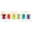 Image of Le Creuset Rainbow Footed Egg Cups, Set of 6