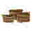Image of H & S Collection Striped Baskets, Set of 3