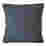 Image of Thread Office Blue Ticking Stripe Chenille Scatter Cushion Cover, 60cm x 60cm
