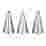 Image of PME Writer Collection Jem Piping Nozzles, Set of 3