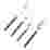 Image of Nicolson Russell Louisiana Dark Wood Cutlery Set, 16-Piece