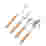 Image of Nicolson Russell Acacia Light Wood Cutlery Set, 16-Piece