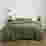 Image of Thread Office Olive Kashmir Waffle Duvet Cover Set