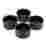 Image of HOLM Black Stoneware Ramekins, Set of 4