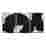 Image of Hertex HAUS Noir Shapes in Motion Wall Art, Set of 3