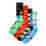Image of Happy Socks Fancy Dinner Gift Set, Pack of 4