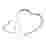 Image of PME Stainless Steel Heart Cookie Cutters, Set of 2