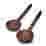 Image of Humble & Mash Wooden Salad Servers with Black Detail, Set of 2