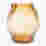 Image of Thread Office Amber Organic Glass Vase, 25cm