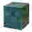 Image of Orange Apple Green Marble Square Side Table