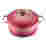 Image of Le Creuset Berry Signature 4.2 Litre Round Cast Iron Casserole, 24cm