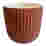Image of Charisma Candles Cinnamon & Clove Scented Filled Ribbed Ceramic Candle, 300g