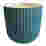 Image of Charisma Candles Samphire Scented Filled Ceramic Ribbed Candle, 300g