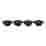 Image of Le Creuset Gourmet Matte Black Collection Cast Iron Mini Braisers with Lids, Set of 4