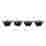 Image of Le Creuset Gourmet Matte Black Collection Cast Iron Mini Cocottes with Lids, Set of 4
