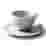 Image of JAN Ashes & Olive Cups & Saucers, Set of 4