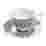 Image of Jenna Clifford Ivory Noir Cups & Saucers, Set of 4