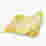 Image of Thread Office Pale Yellow Stripe Throw, 140cm x 180cm