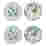 Image of Designers Guild Porcelain De Chine Side Plates, Set of 4