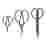 Image of Kikkerland Garden Scissors, Set of 3