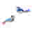 Image of Studio ROOF Blue Tits Garden Bird Paper Wall Art, Set of 2