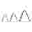 Image of PME Christmas Tree Cookie Cutters, Set of 3