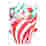 Image of PME Christmas Candy Cane Tulip-Shaped Muffin Cases, Pack of 24