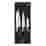 Image of KAI Wasabi Black Knife Set with Santoku Knife, 3-Piece