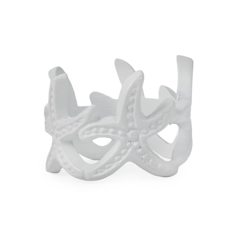 Image of Humble & Mash White Sea Star Napkin Rings, Set of 4