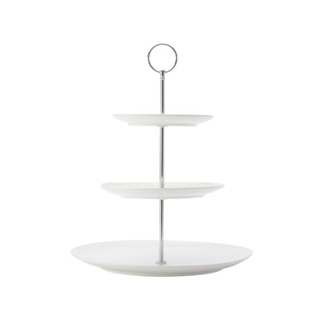 Image of Maxwell & Williams White Basics Diamonds 3-Tier Cake Stand