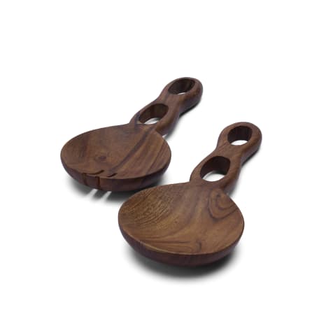 Image of Humble & Mash Acacia Wood Salad Servers, Set of 2