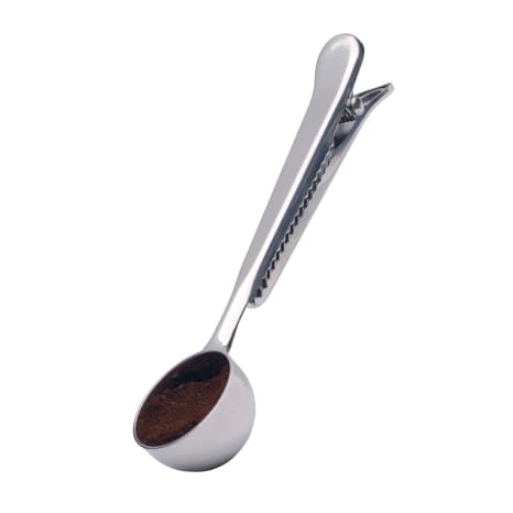 Image of KitchenCraft Stainless Steel Coffee Measure And Bag Clip, 15ml