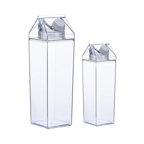 Image of Trendz Of Today Square Clear Carton Bottles