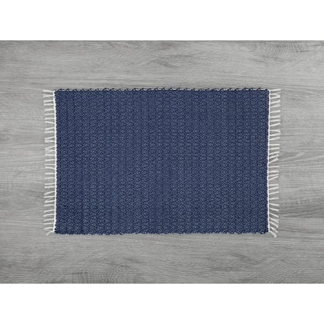 Image of Amelia Jackson Dhurrie Twill Bath Mat, 75cm x 120cm