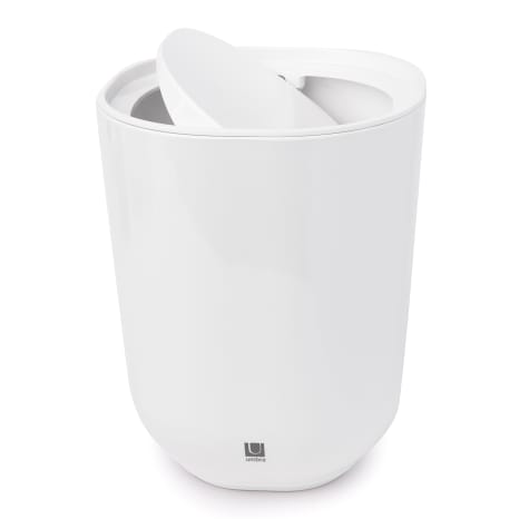 Image of Umbra Step Hinge Top Bathroom Bin