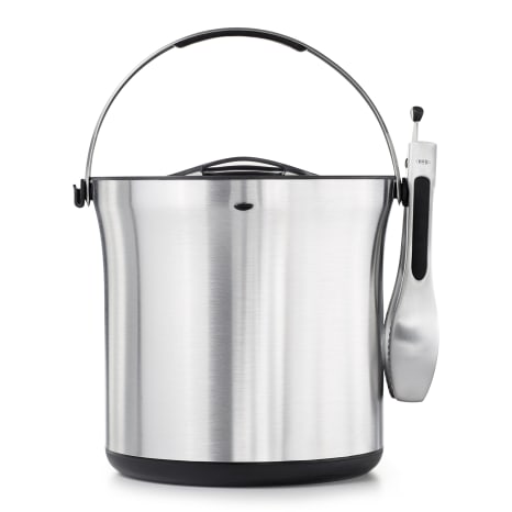 Image of OXO Steel Double-Walled Ice Bucket & Tong Set