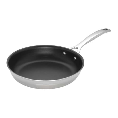 Image of Le Creuset 3 Ply Stainless Steel Non-Stick Frypan with Helper Handle, 24cm