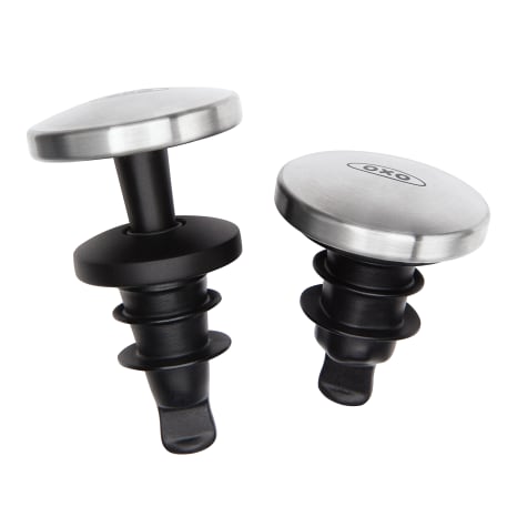 Image of OXO Steel Expanding Wine Stoppers, Set of 2