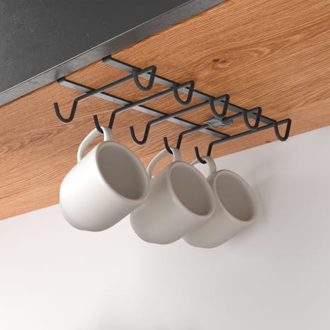 Image of Metaltex Lava My Mug Under-Shelf Mug Holder
