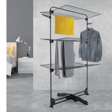 Image of Metaltex Storm Onyx 3-Tier Laundry Dryer, 34m