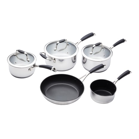 Image of MasterClass Deluxe Stainless Steel Cookware Set, 5-Piece