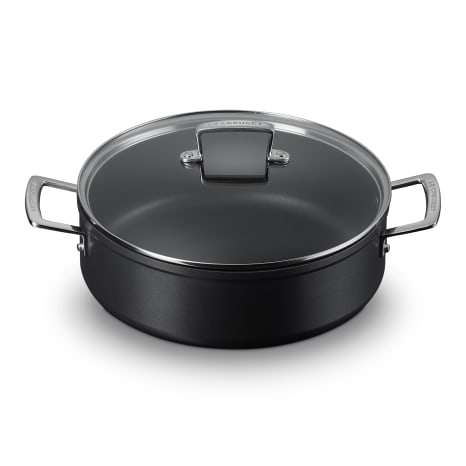 Image of Le Creuset Toughened Non-Stick Sauteuse with Glass Lid
