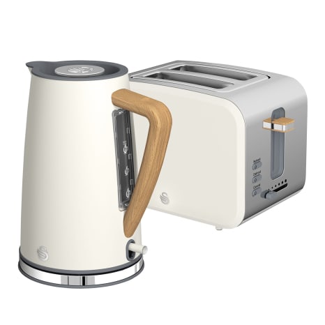 Image of Swan Nordic Kettle and 2-Slice Toaster Set