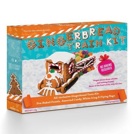 Image of Gingerbread House Kits Gingerbread Train Kit