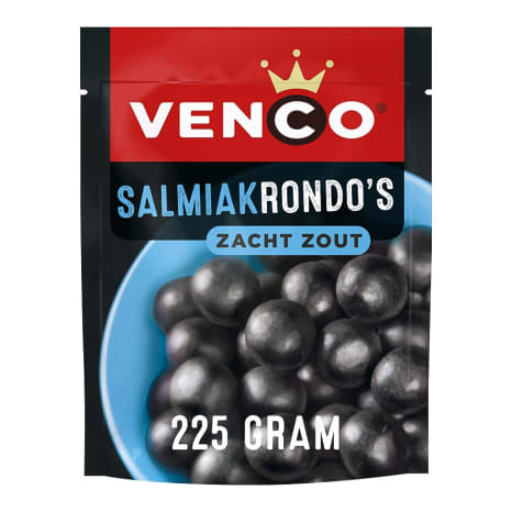 Image of Venco Salmiakrondos Hard Liquorice Sweets