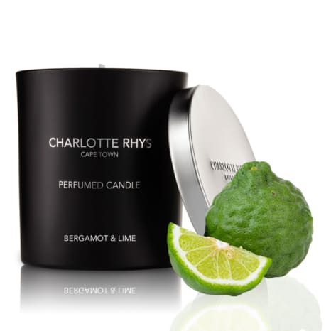 Image of Charlotte Rhys Bergamot & Lime Candle with Silver Lid, 200g